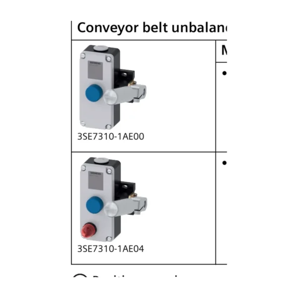 Siemens Conveyor Belt Unbalance Tracker