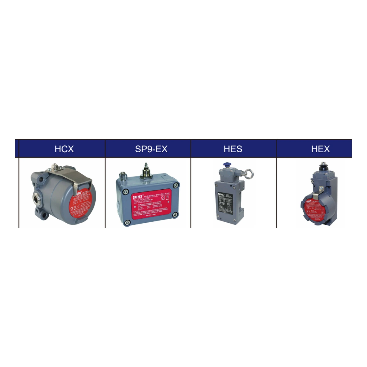 SUNS International Hazardous-Area Limit Switch SUNS International HCX Hazardous-Area Limit Switch